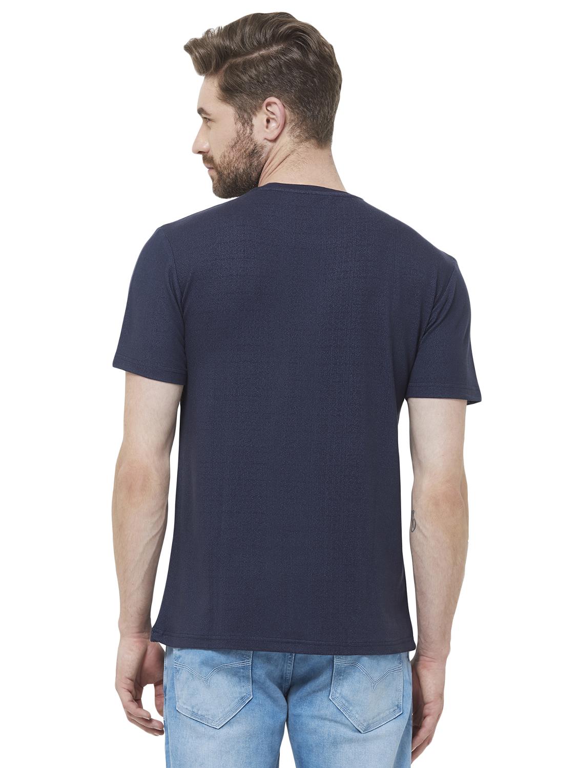 blue typographic chest print t-shirt - 16585439 - Standard Image - 2