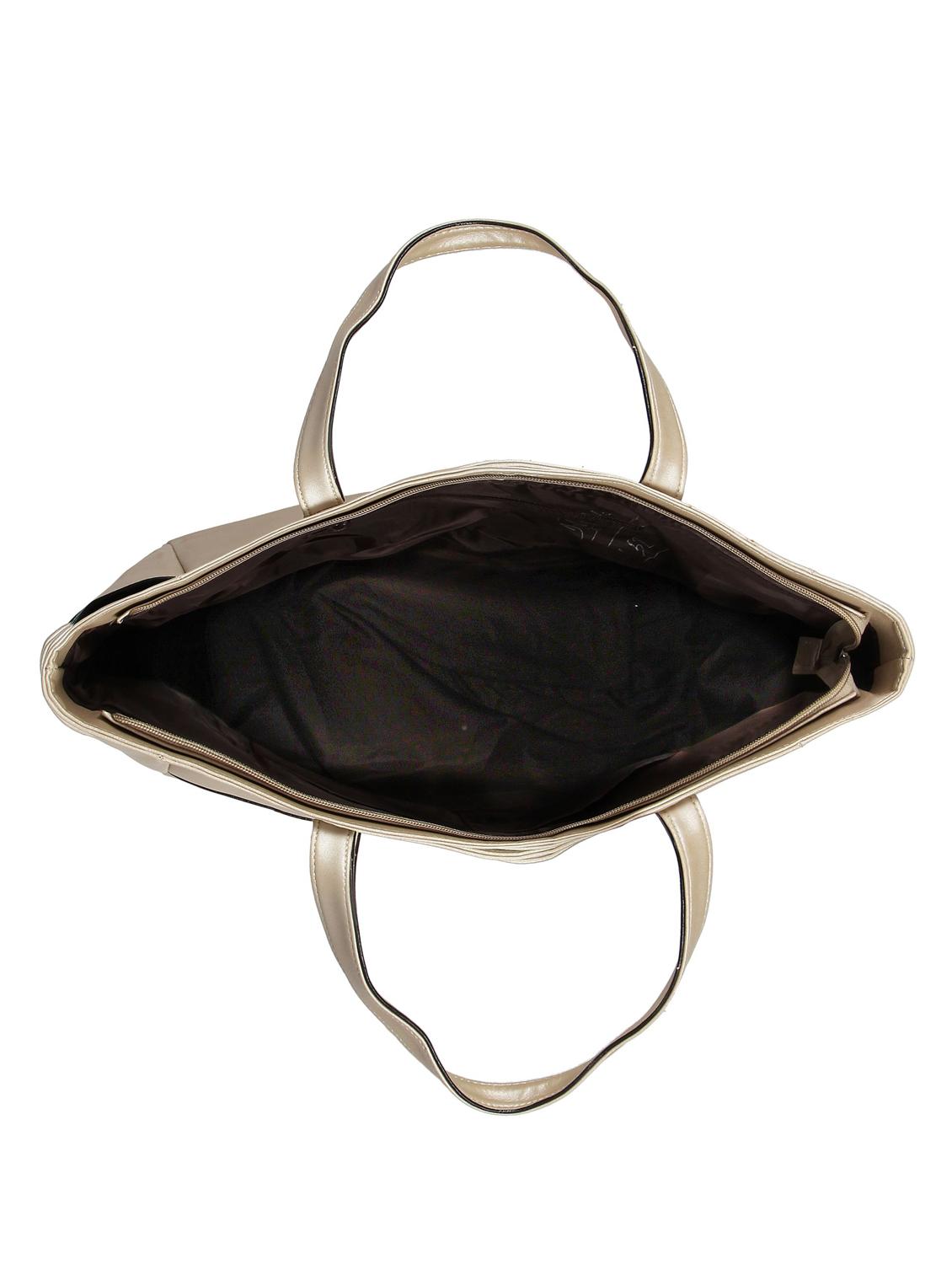 beige leatherette (pu) regular handbag - 16585724 - Standard Image - 2