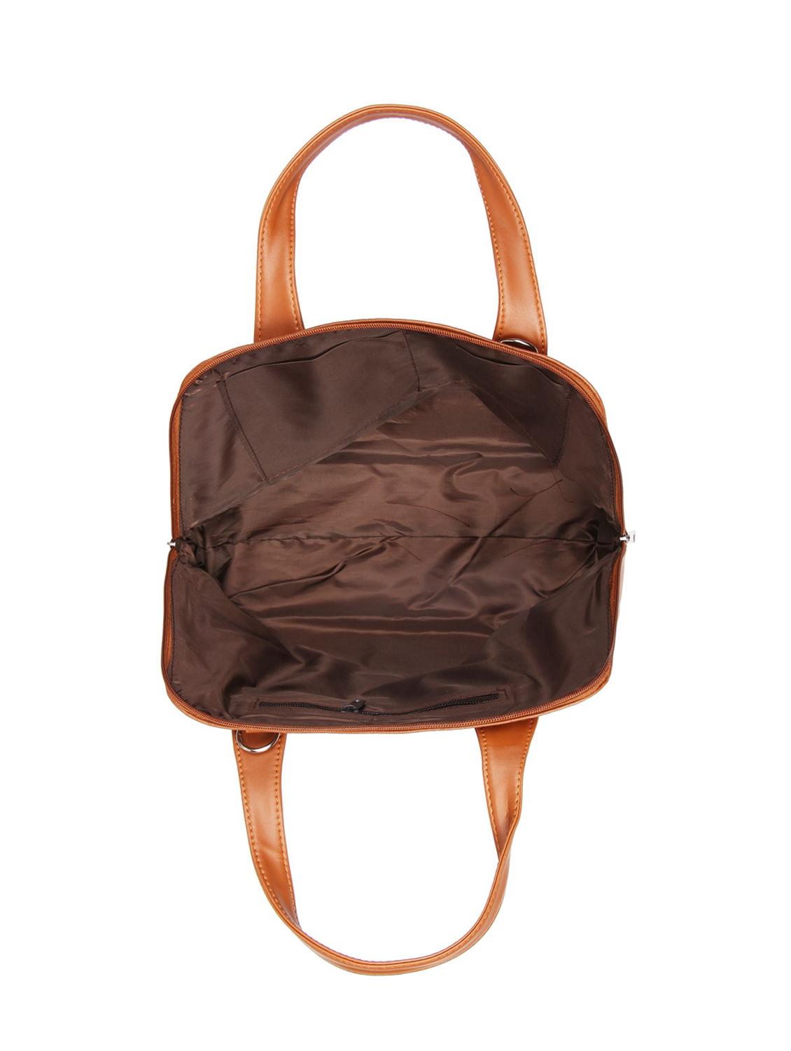 tan leatherette (pu) handbag - 16585743 - Standard Image - 2