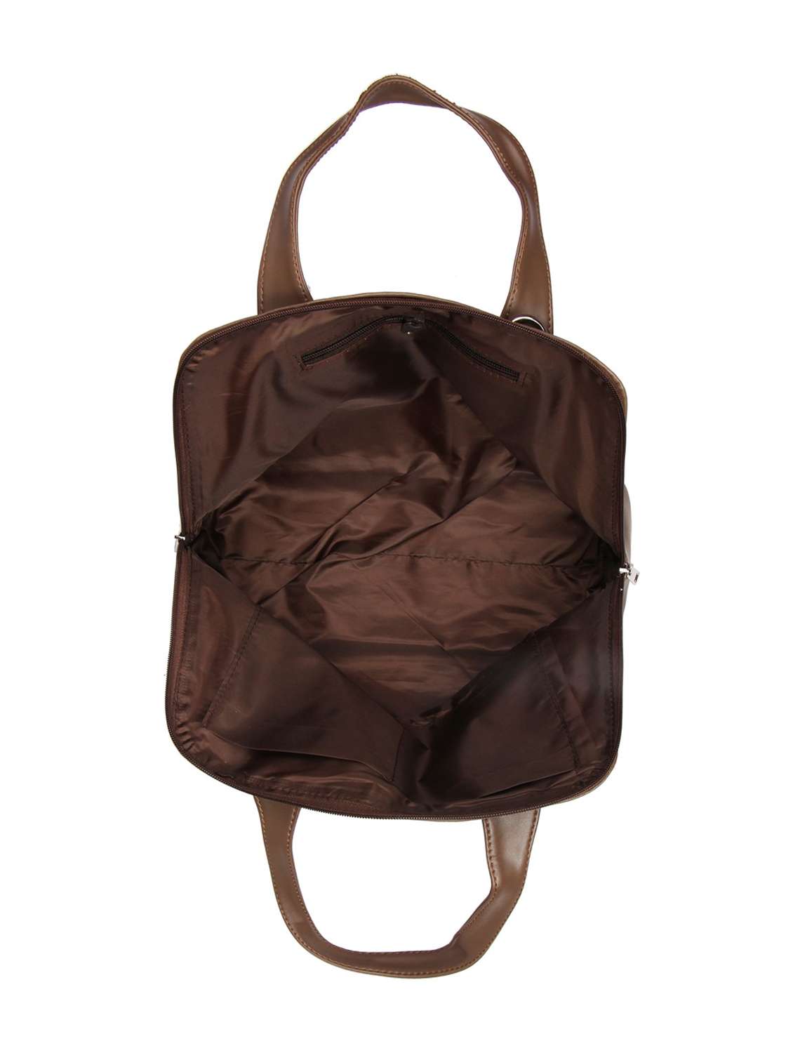 brown leatherette (pu) regular handbag - 16585745 - Standard Image - 2