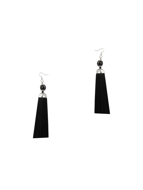 black metal drop earring - 16585763 - Standard Image - 0