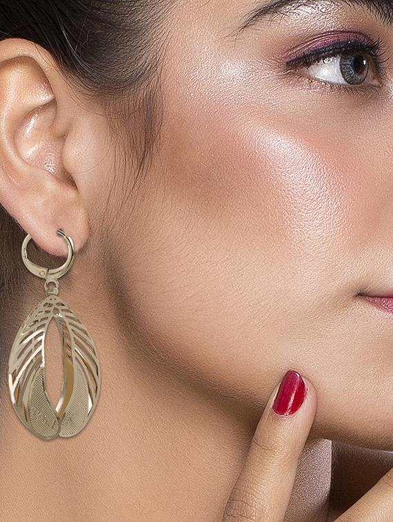gold metal balli earring - 16585785 - Standard Image - 2