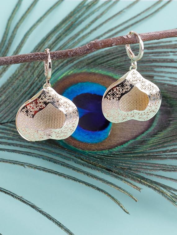 gold metal balli earring - 16585790 -  Zoom Image - 0