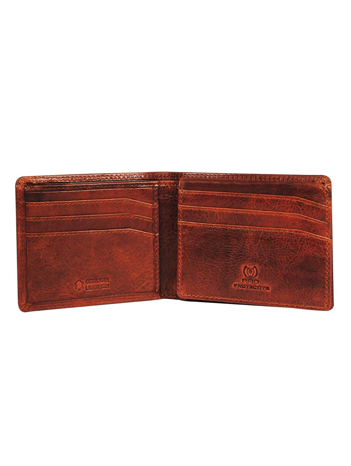 cognac leather wallet - 16587525 - Standard Image - 2