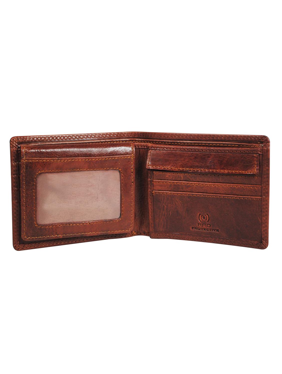 cognac leather wallet - 16587527 - Standard Image - 2