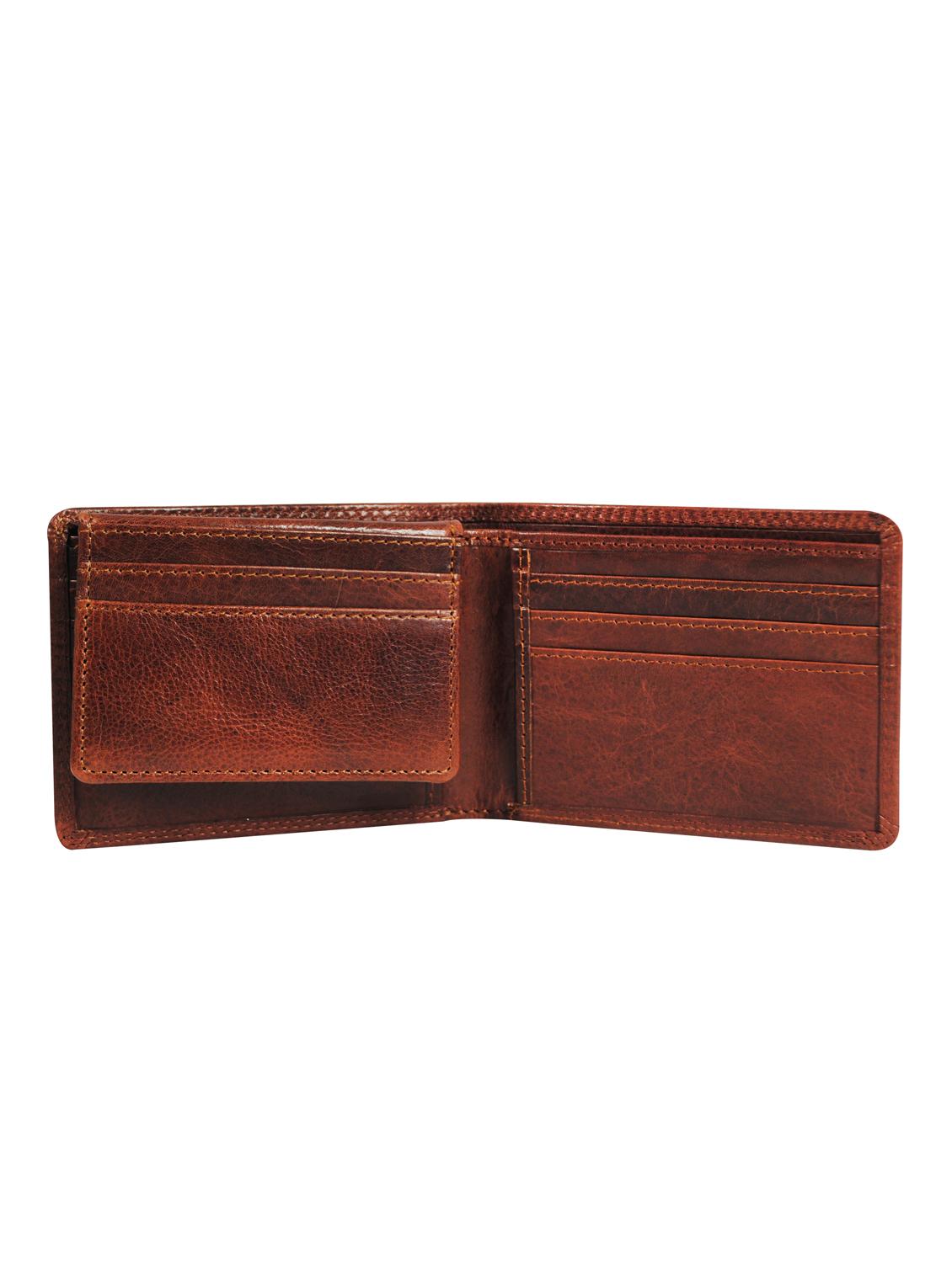 cognac leather wallet - 16587537 - Standard Image - 2