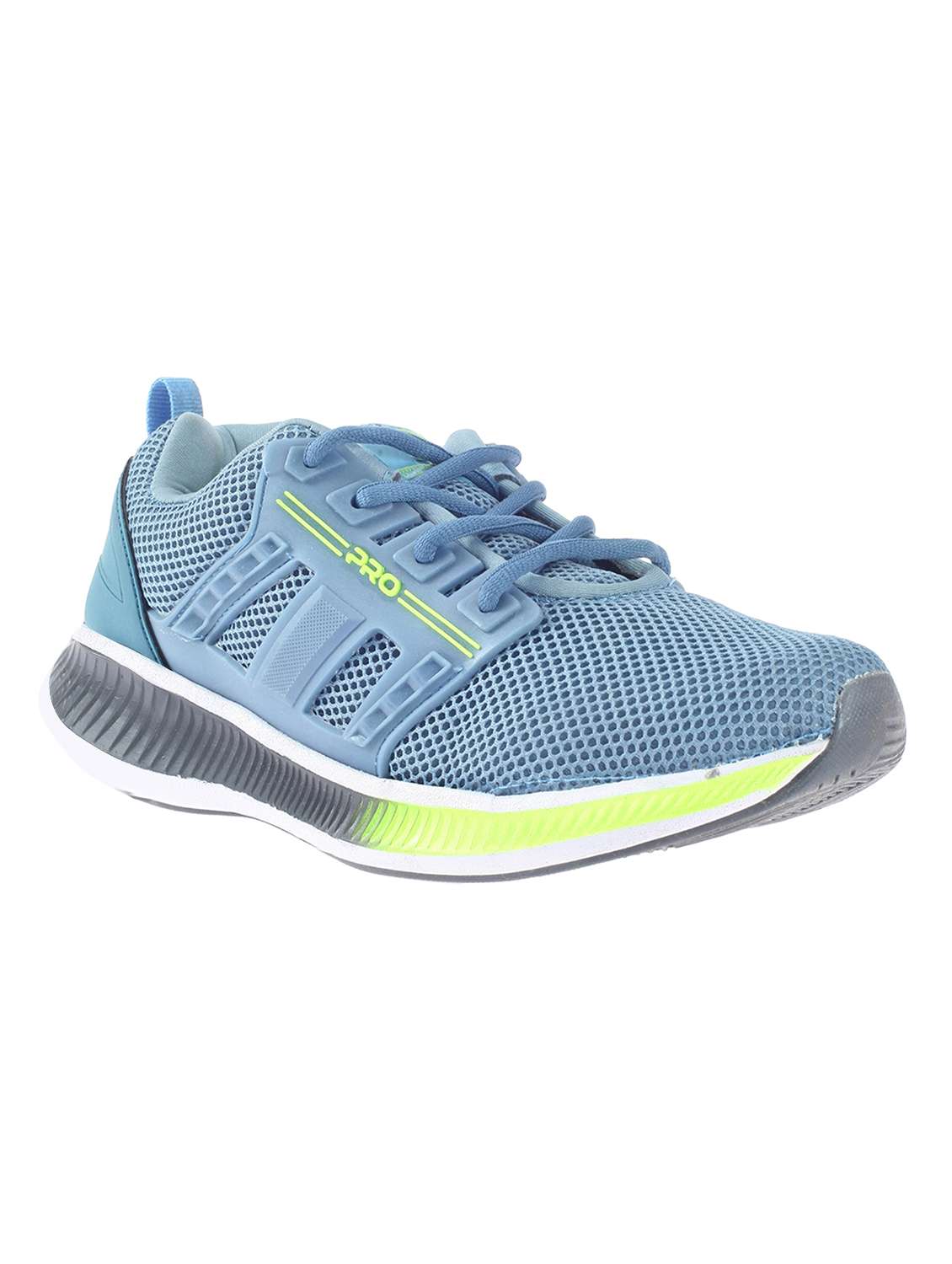 blue mesh lace up sport shoes