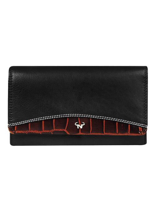 black leather clutch - 16592004 - Standard Image - 0
