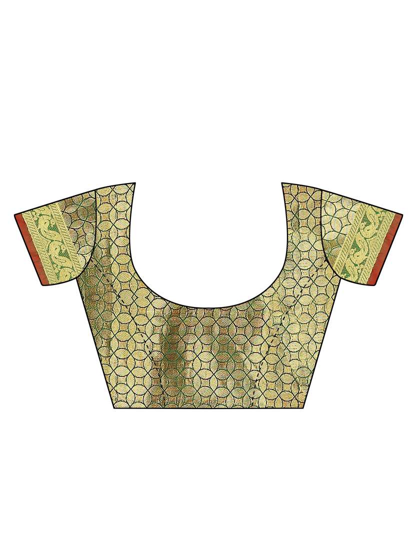 women's self design orange colored saree with blouse - 16592176 -  Standard Image - 2