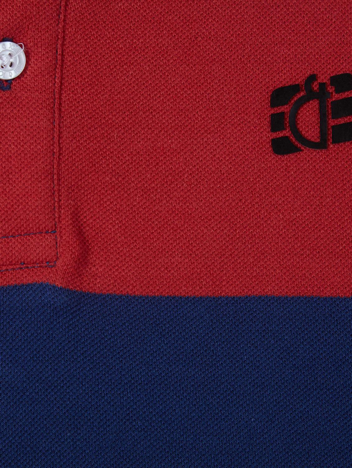 polo neck color block t-shirt - 16593516 - Standard Image - 2