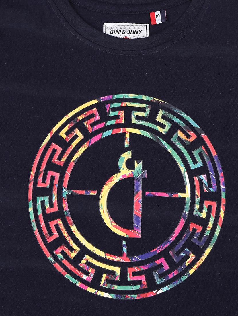 round neck graphic print t-shirt - 16593534 - Standard Image - 2
