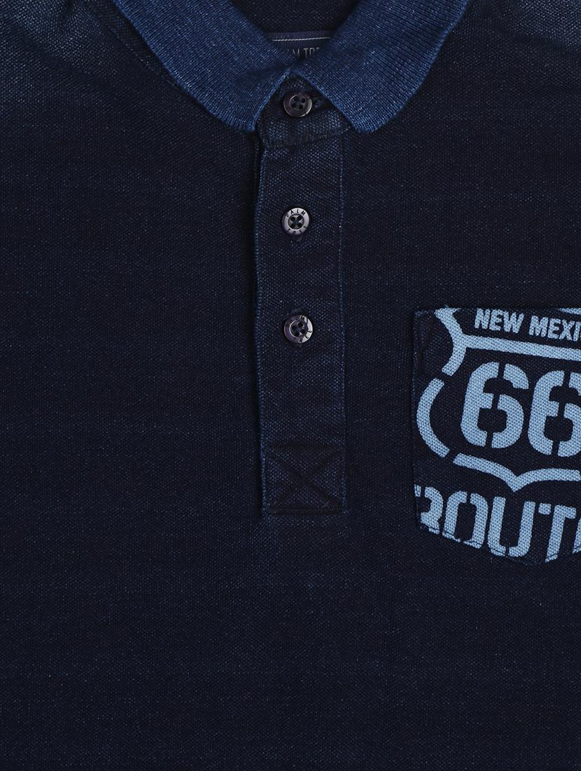 dark blue cotton tshirt - 16593559 - Standard Image - 2