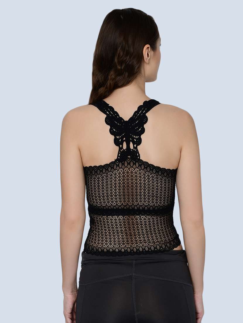 styled back laced camisole - 16596982 - Standard Image - 2