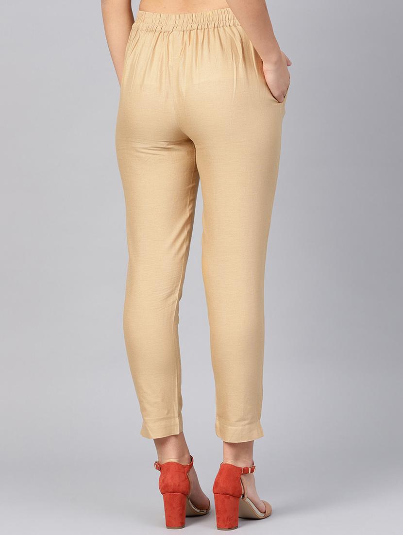 solid straight tapered pant - 16599672 - Standard Image - 2