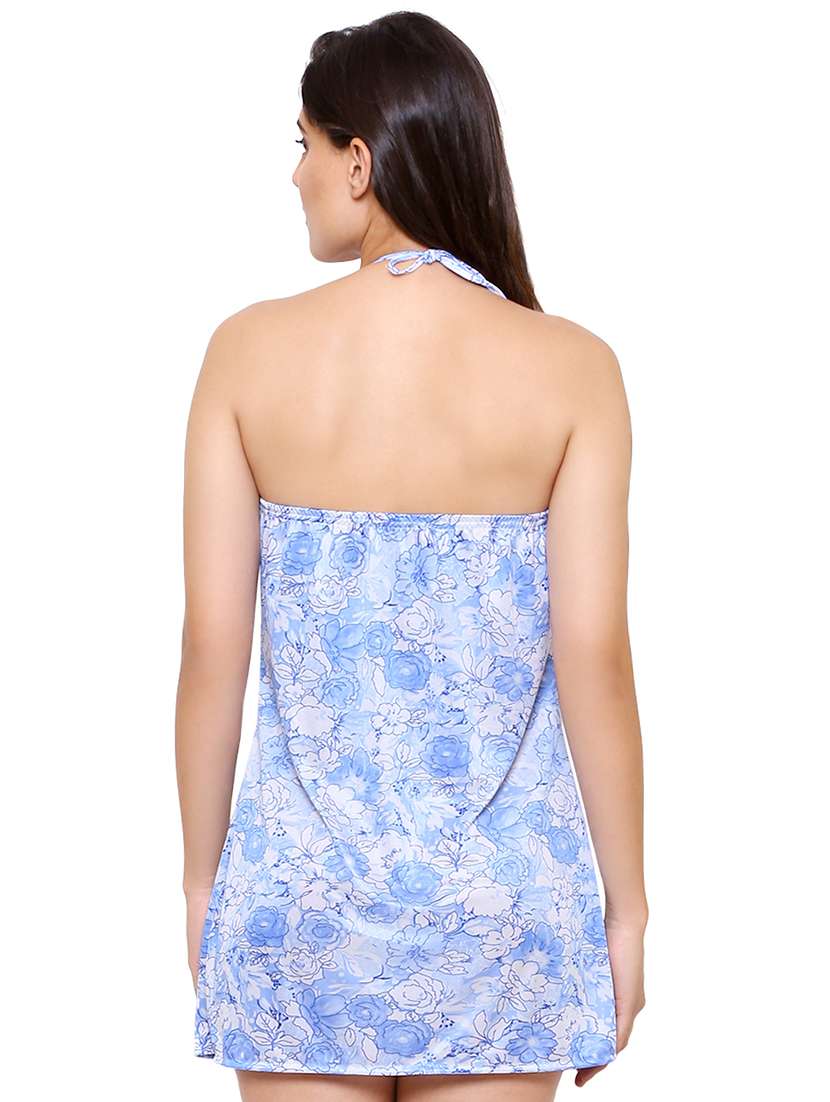 halter neck floral babydoll - 16600851 -  Standard Image - 2