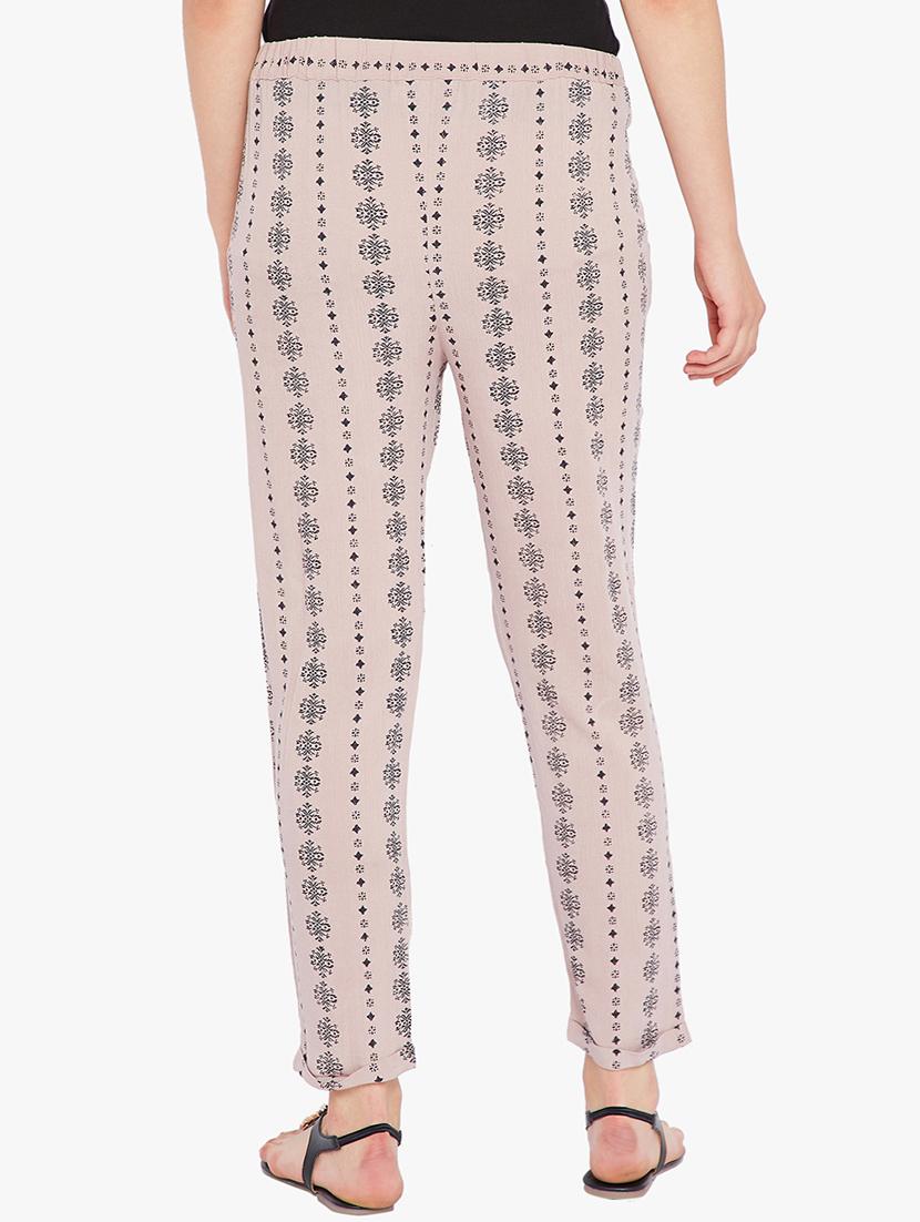 printed straight tapered pant - 16601766 - Standard Image - 2