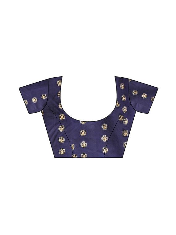 geometrical printed saree with blouse - 16603512 - Standard Image - 2