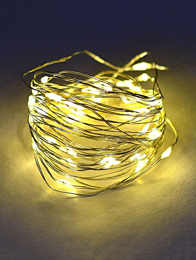 led copper wire string light battery operated set of 4