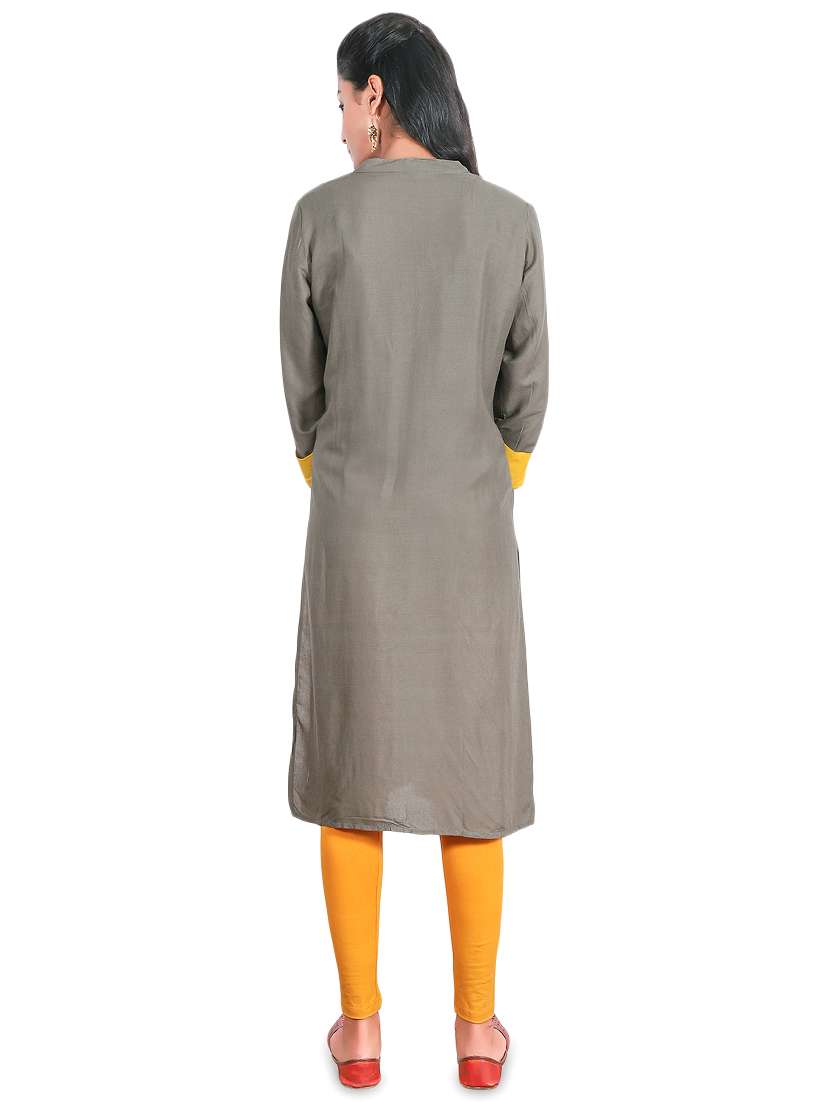 women's straight kurta - 16605647 -  Standard Image - 2