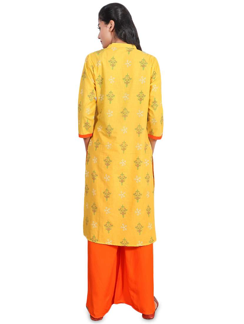 women's straight kurta - 16605650 - Standard Image - 2