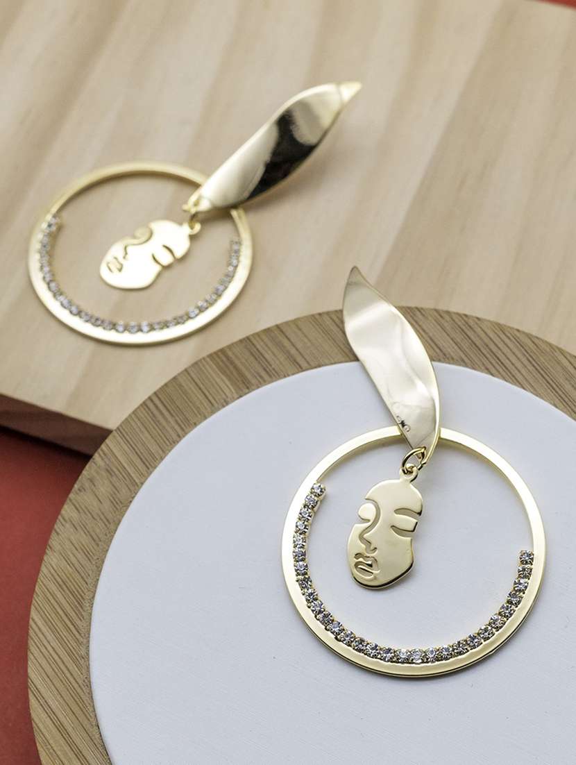 gold plated drop earring