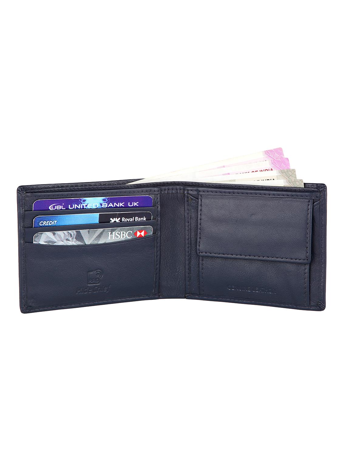navy blue leather wallet - 16609394 - Standard Image - 2