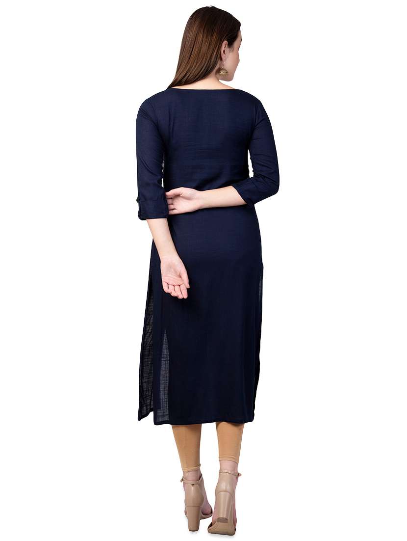 women's straight kurta - 16610826 -  Standard Image - 2