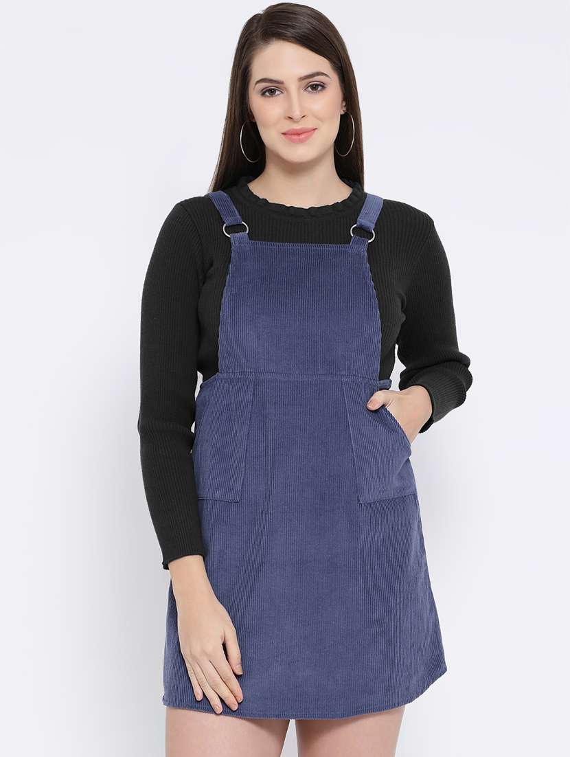pocket patch dungaree dress