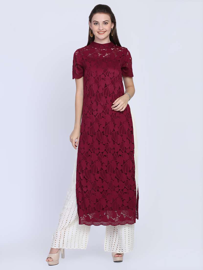 women's high slit kurta