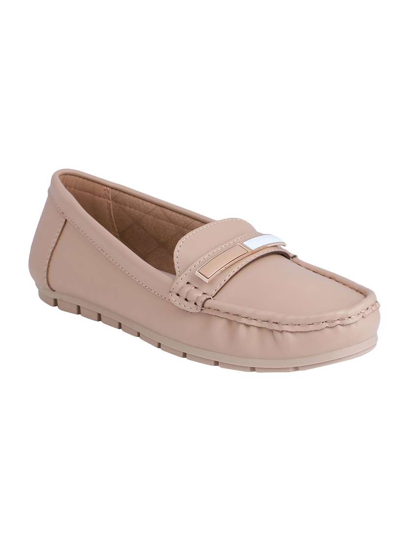 pink slip on loafers