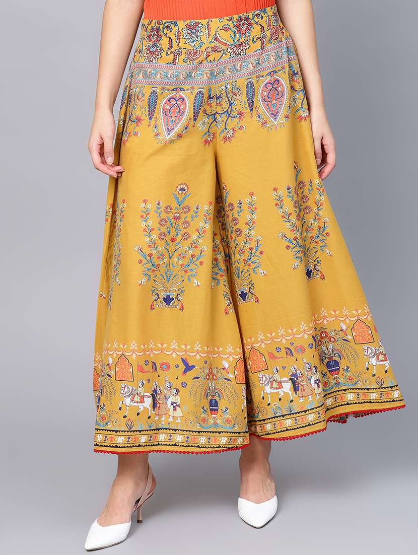 kalamkari flared palazzo