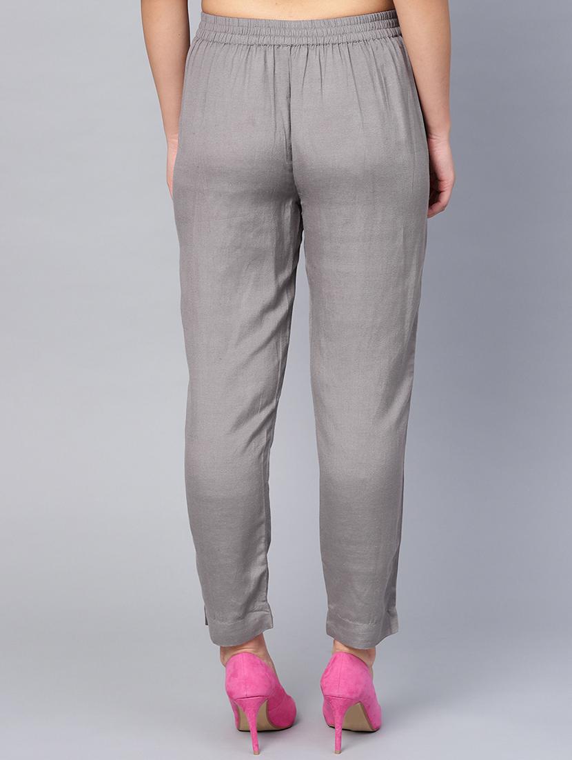 solid straight tapered pant - 16619622 - Standard Image - 2