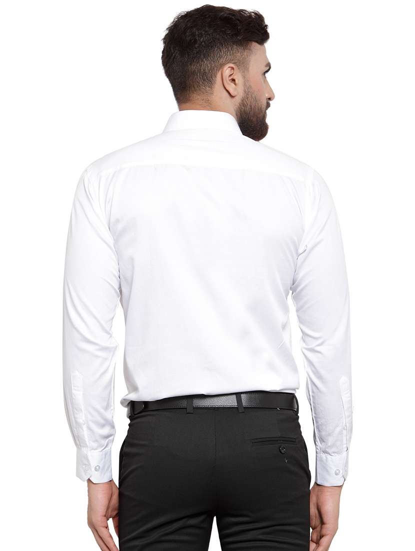white solid formal shirt - 16622796 -  Standard Image - 2