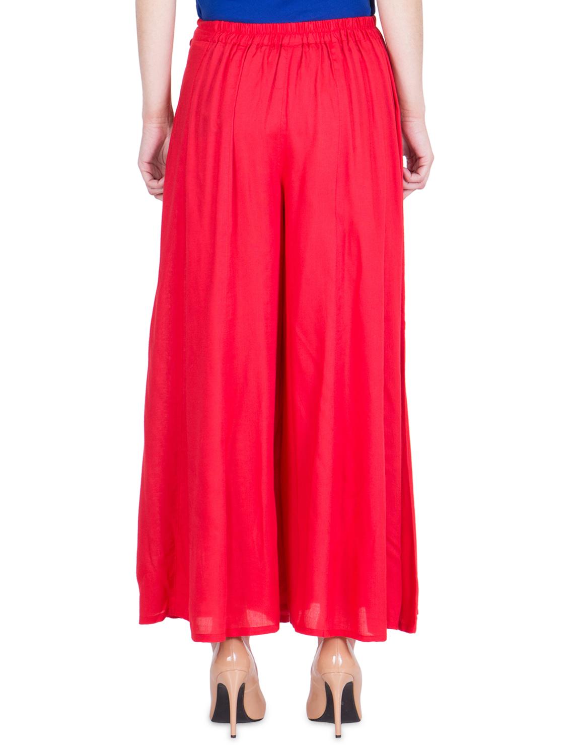 tie knot waist flared palazzo - 16629948 - Standard Image - 2