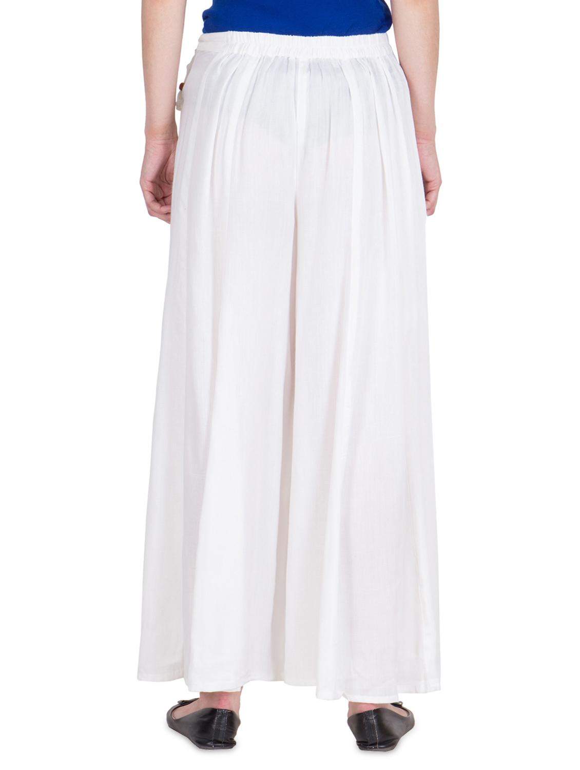 tie knot waist flared palazzo - 16629949 - Standard Image - 2