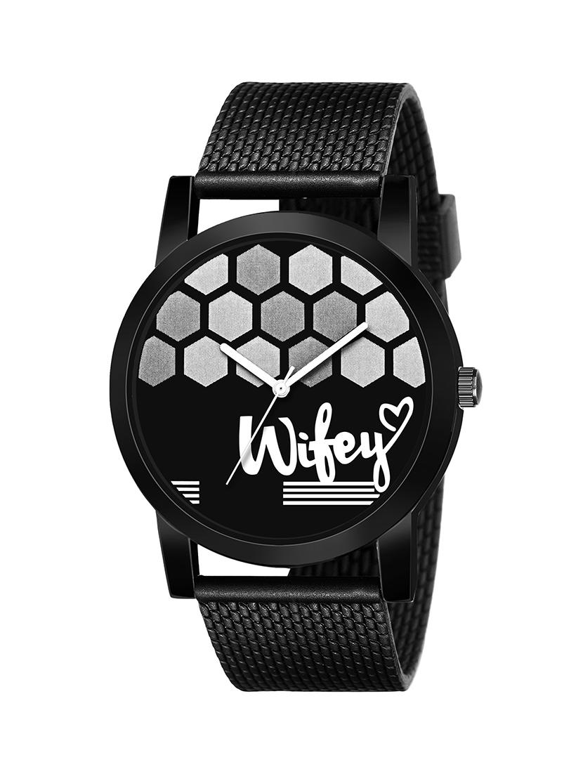 lorenz black analog watch for women - 16632285 -  Zoom Image - 0