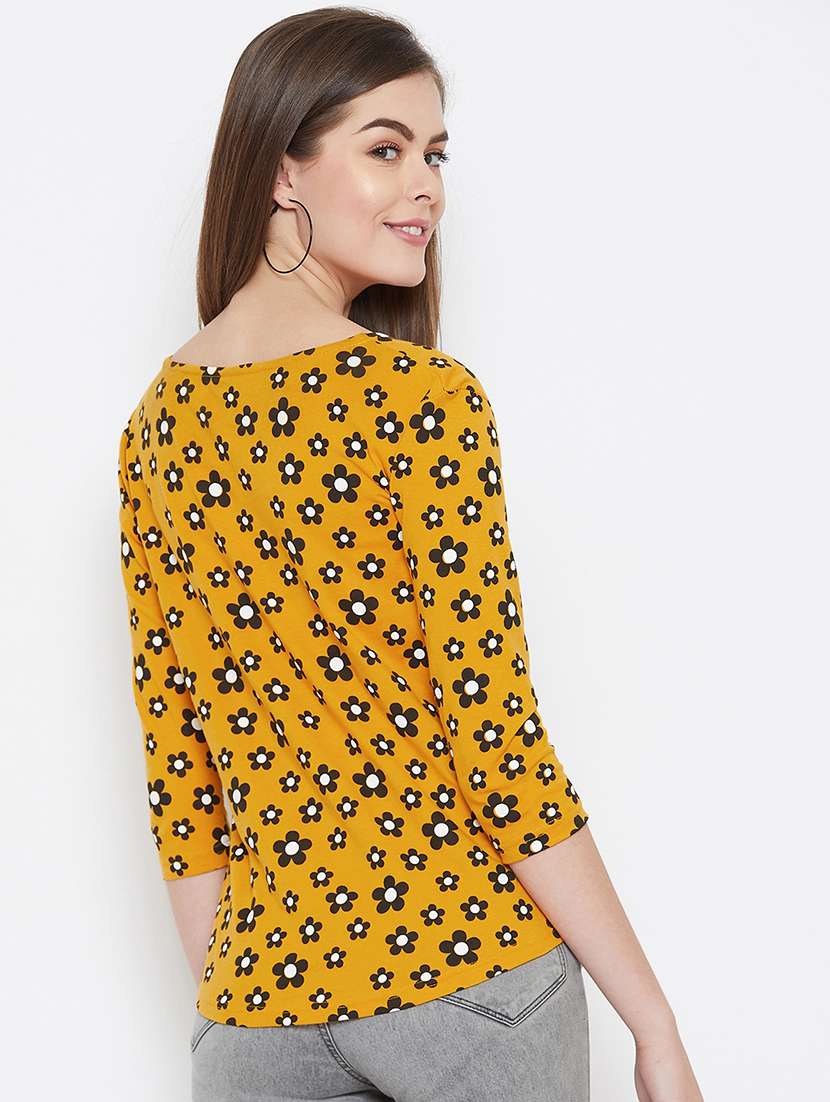 round neck floral top  - 16635218 -  Standard Image - 2