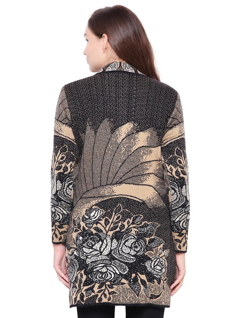 turtle neck long sleeved cardigan - 16638488 - Standard Image - 2