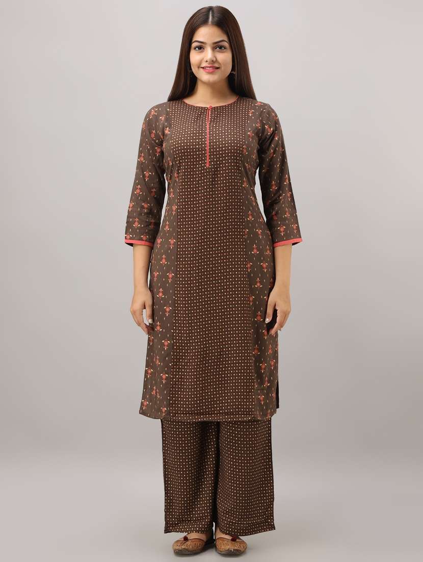 printed kurta palazzo set