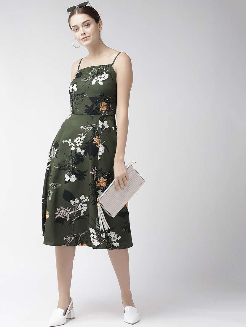 women's fit & flare floral dress