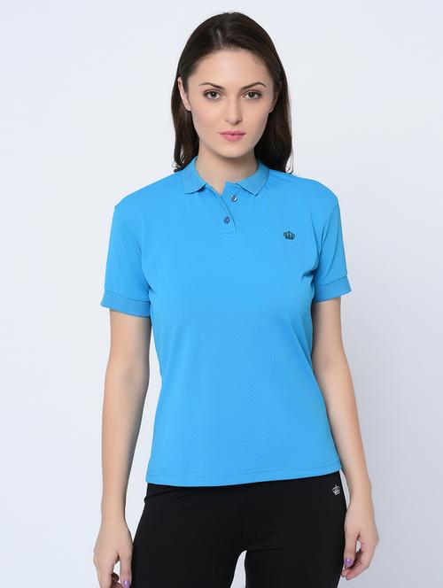 women's plain polo neck t-shirt - 16643461 -  Standard Image - 0