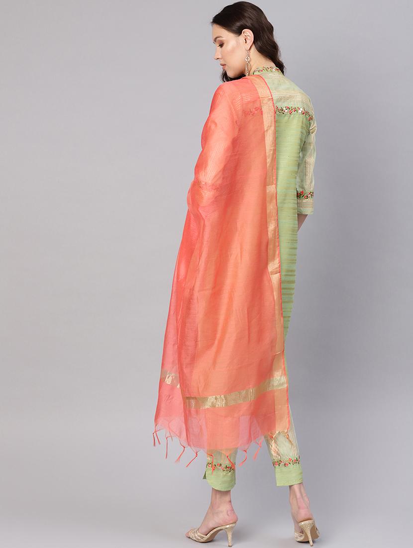 zari work suit set - 16644049 - Standard Image - 2