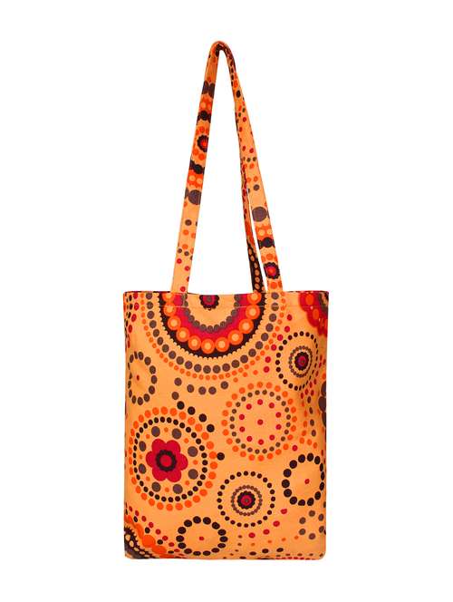 orange canvas printed shopping bag - 16644302 -  Standard Image - 0