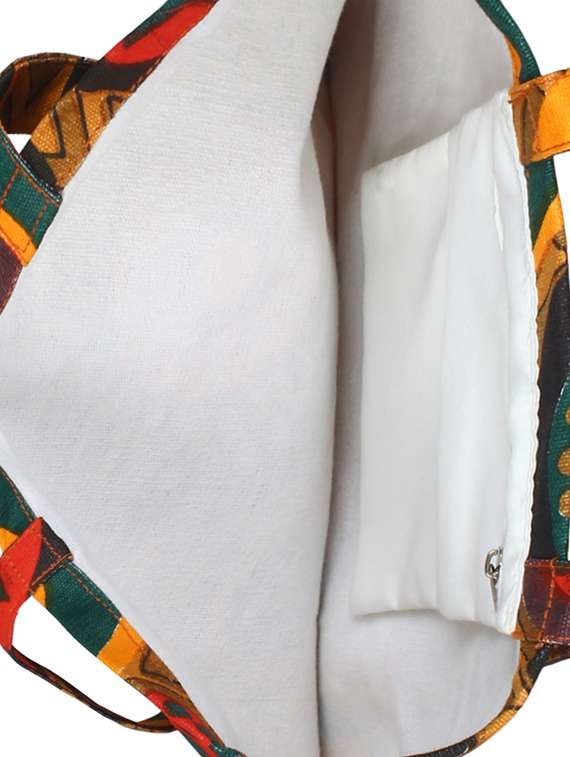 yellow canvas printed shopping bag - 16644305 -  Standard Image - 2