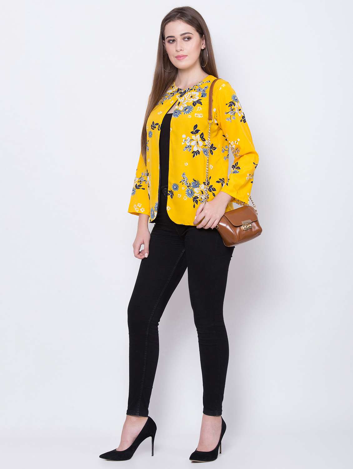 long sleeved floral summer jacket