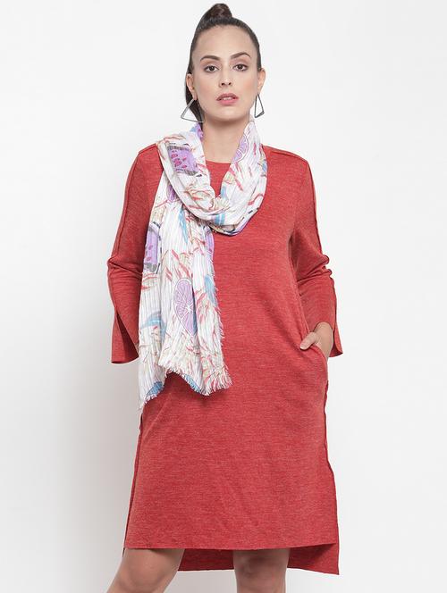 multi colored modal silk stole - 16653649 - Standard Image - 0