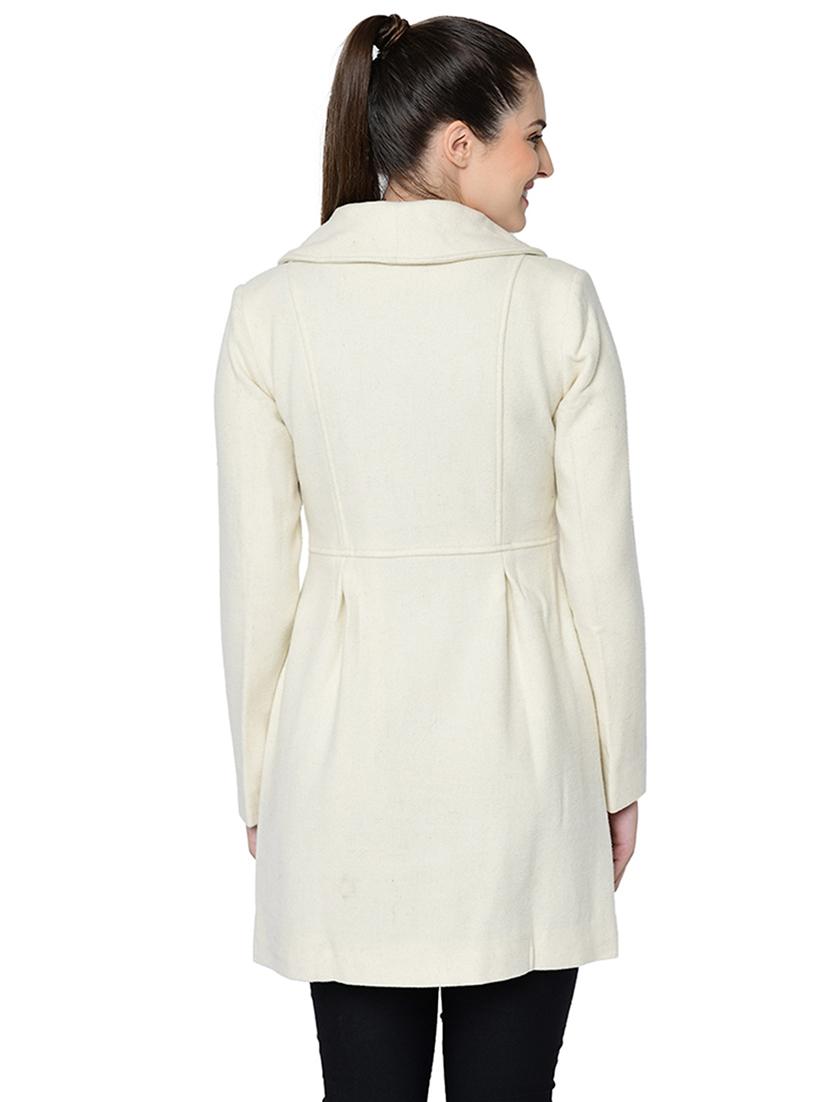 long sleeved wool trench coat - 16657602 - Standard Image - 2