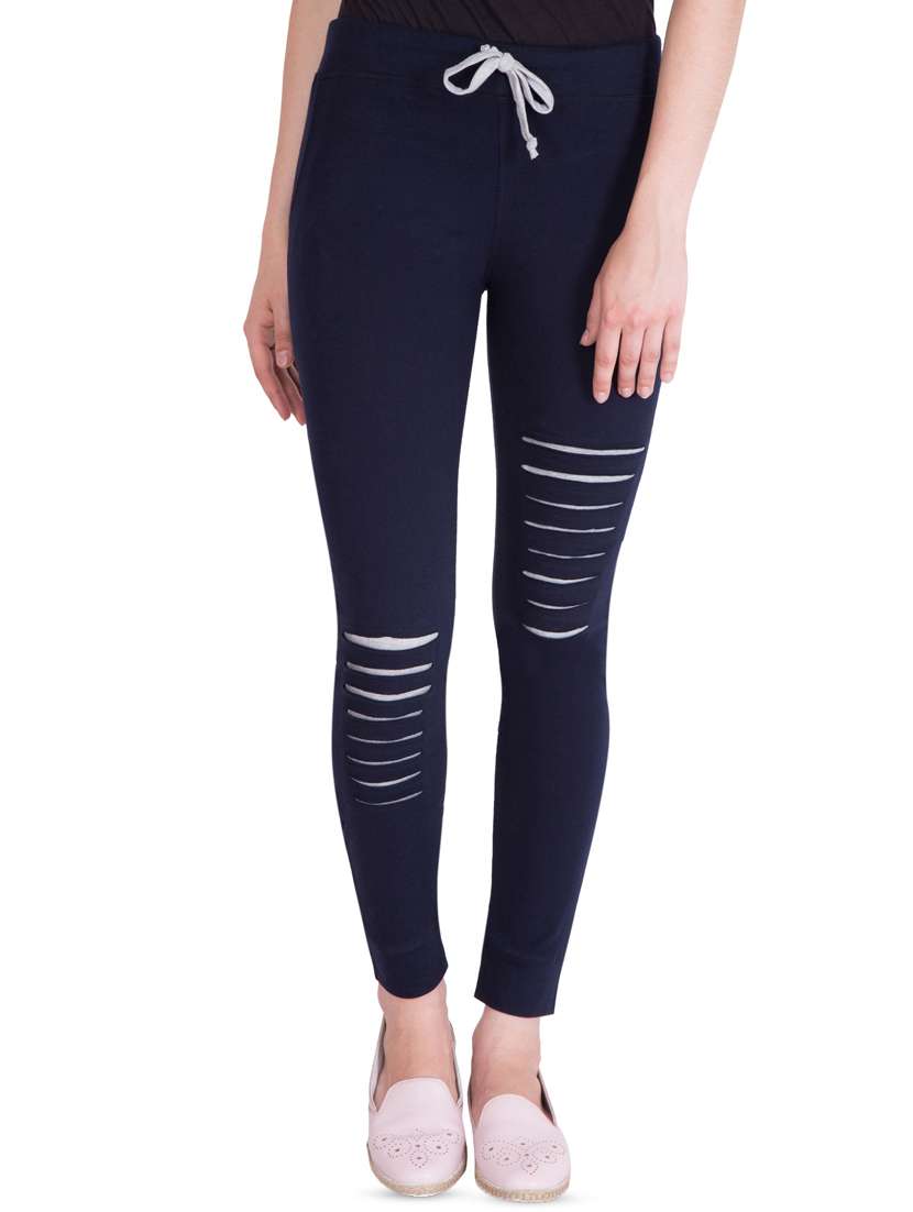 drawstring waist solid track pant 