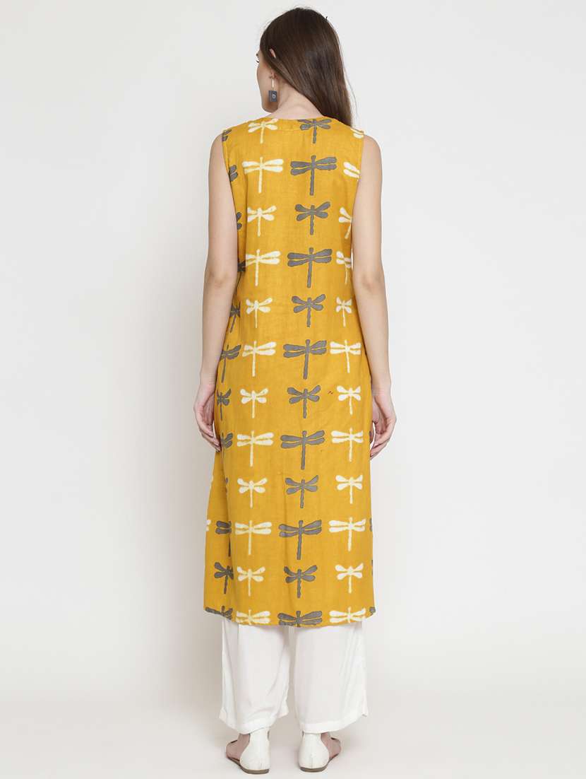 printed straight kurta palazzo set  - 16659129 -  Standard Image - 2