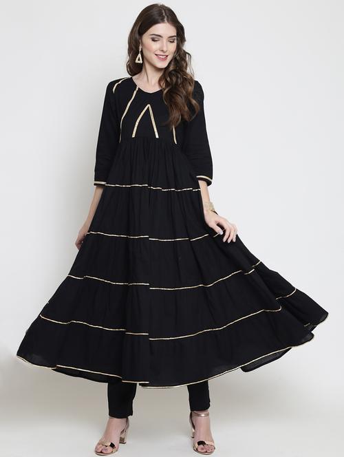 women's tiered kurta - 16659214 - Standard Image - 0